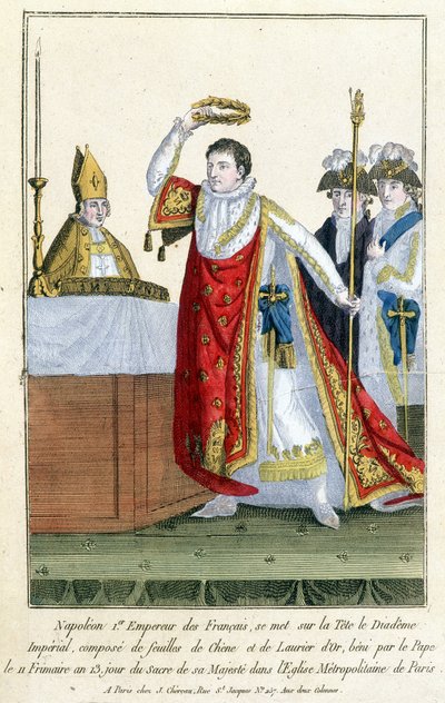 Napoleón consagrado en 1804 de Unknown artist