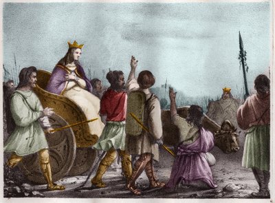 Santa Clotilde, Reina de los Francos (c. 475-545), esposa de Clovis I de Unknown artist