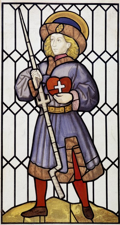 San Erasmo después de un vitral en Saint Quentin de Unknown artist