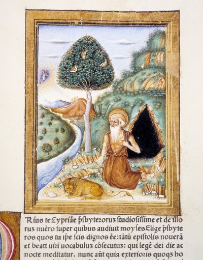 San Jerónimo - miniatura de Unknown artist