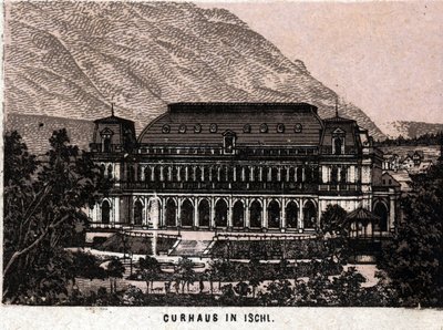 Región de Salzkammergut, Austria: vista del Curhaus en Ischl de Unknown artist