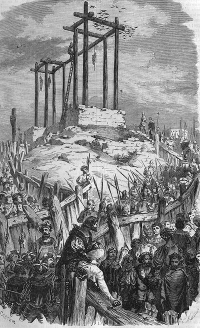 Samblancay murió, quien fue ahorcado en 1527. de Unknown artist