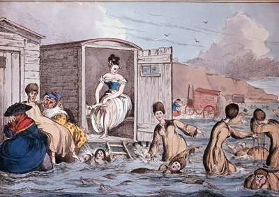 Baños de mar en Brighton - siglo XIX, B.N. de Unknown artist
