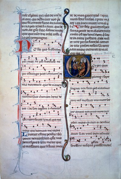 Partitura. Página de un 