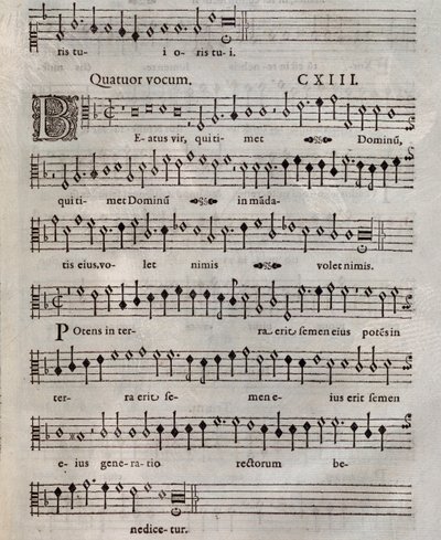 Partitura de Psalmi Poenitentiales de Roland de Lassus (1604) de Unknown artist