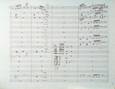 Página de partitura de la Gran sinfonía (op. 8) de Carl August Cannabich de Unknown artist
