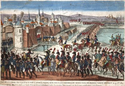 Asedio y captura de Valencia por el ejército francés bajo las órdenes del Mariscal de Francia, Conde Suchet, el 9 de enero de Unknown artist