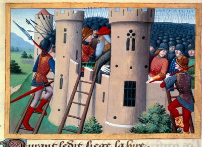 Asedio del Castillo Gaillard por la Hire y liberación de Barbazan de Unknown artist