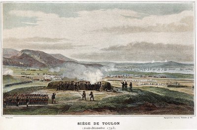 Sitio de Toulon agosto-diciembre 1793 - en "Las batallas navales de Napoleón". de Unknown artist