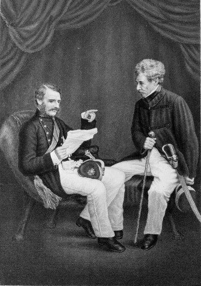 Sir Colin Campbell y el Mayor General Mansfield de Unknown artist