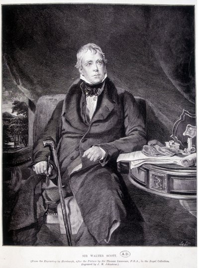 Sir John Walter Scott 1771/1832, escritor y poeta inglés de Unknown artist