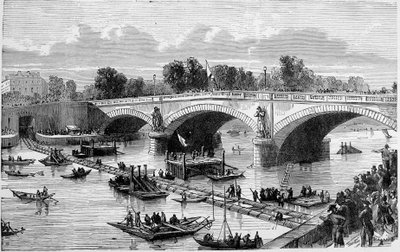 Sifón del Puente de Alma - grabado de Unknown artist