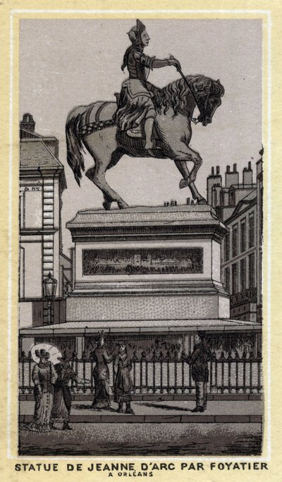 Estatua de Juana de Arco hecha por Foyatier en Orleans, departamento de Loiret y región Centro, Francia de Unknown artist