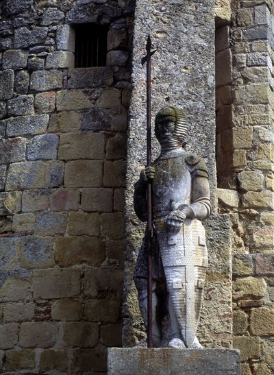 Estatua de un guerrero cátaro en la puerta de Avignonet en Lauragais (31) de Unknown artist