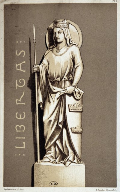 Estatua que representa La Libertad de Chartres de Unknown artist