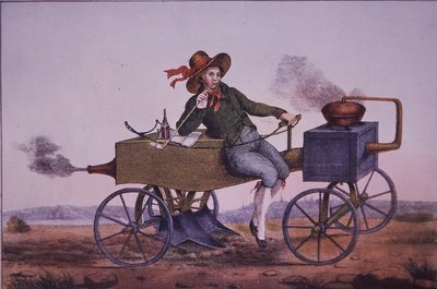 Arado de vapor, principios del siglo XIX de Unknown artist