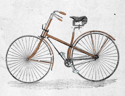 Modelo de bicicleta de cuerpo recto de Unknown artist