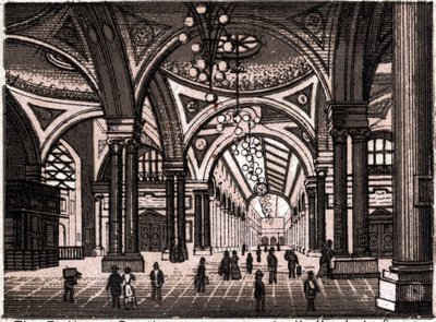 Stuttgart, Alemania: vista del vestíbulo de la estación de tren. en "El mundo ilustra 168 vistas" Sin fecha (finales del siglo XIX) de Unknown artist