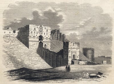 Siria: la ciudad de Alepo en el siglo XIX - Ciudadela - Alepo en Siria - 1864 de Unknown artist