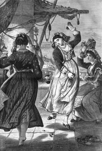 Tarantella en Ischia. de Unknown artist