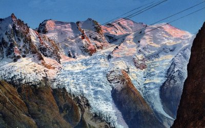 Telepherique Planpraz-le-Brevent Chamonix, Alta Saboya, Ródano-Alpes, Francia de Unknown Artist