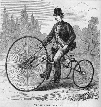 El velocípedo americano de Isaac Samuel. 1869 de Unknown artist