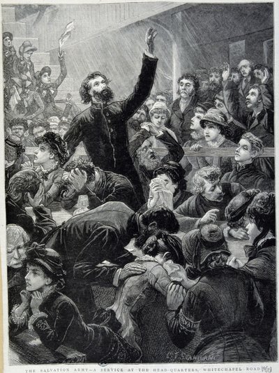 El Ejército de Salvación - Distribución en la sede de Whitechapel Road en 1881 de Unknown artist