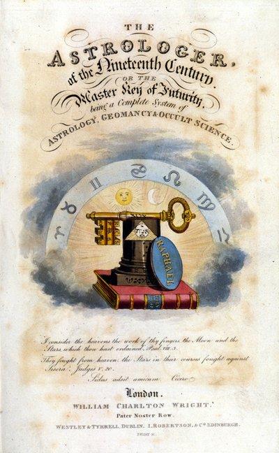 El astrólogo del siglo XIX. Tratado de astrología y ciencias ocultas. 1825 de Unknown artist