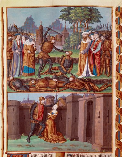 La batalla de los Horacios y los Curiacios de Unknown artist