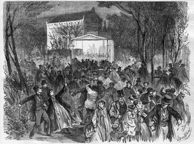 Las cervecerías de Berlín: el Templo de la Cerveza Bock - Grabado en “Le Journal Illustré” de Unknown artist