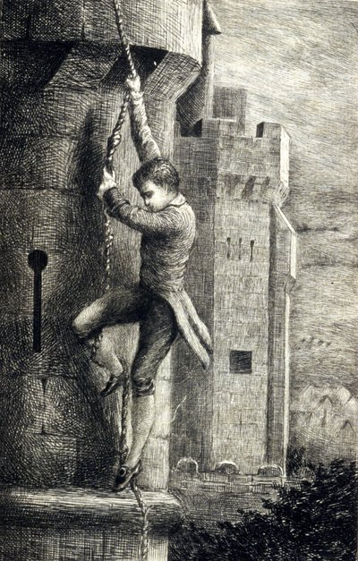 La Cartuja de Parma de Stendhal. Grabado del siglo XIX de Unknown artist
