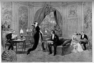 El Conde de Riverolles, Francine, Stanislas de Grandredon, Therese Smith y Henri de Simeux, personajes de la obra 