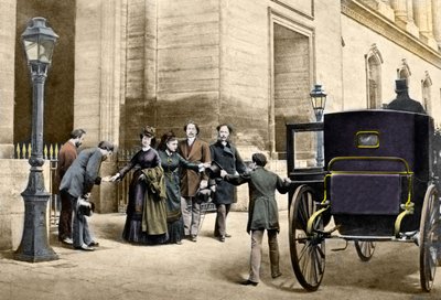 La Emperatriz Eugenia yendo al exilio desde París, 4 de septiembre de Unknown artist