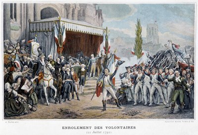 El enrolamiento de voluntarios, 22 de julio de Unknown artist