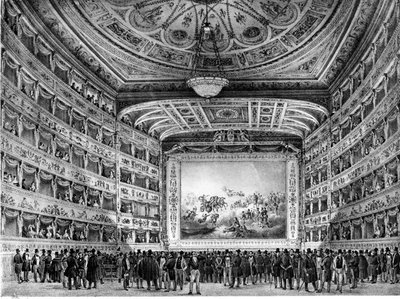 El Teatro La Fenice en Venecia. Principios del siglo XIX. de Unknown artist
