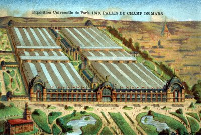 El Palais du Champ de Mars en la Exposición Universal de París en 1878 de Unknown artist