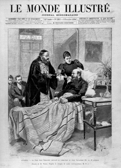 El Papa dando la comunión al zar Alejandro III. 