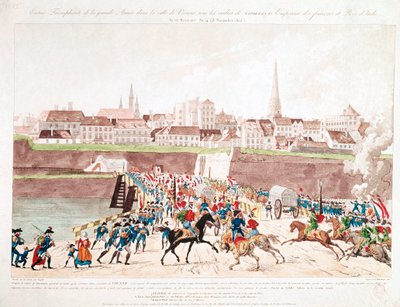 La entrada triunfal del ejército francés en Viena, 13 de noviembre de Unknown artist