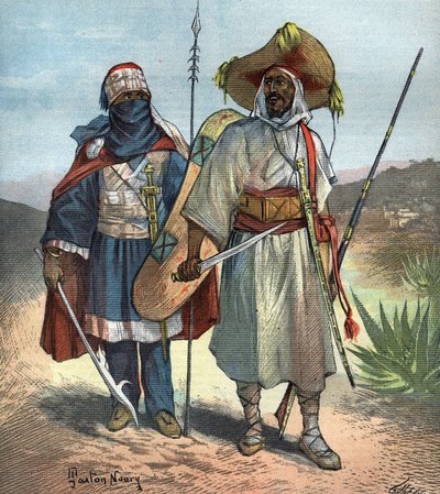 Los tuareg en 1892 de Unknown artist