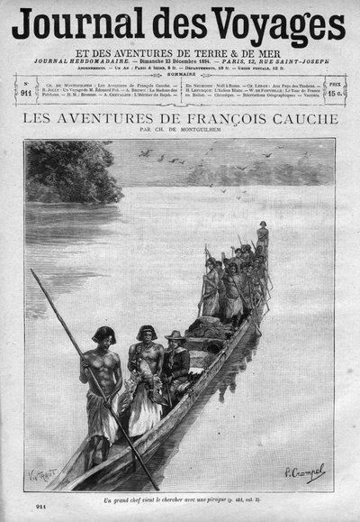 Las aventuras de François Cauche (alrededor de 1606-después de 1638) explorador francés del siglo XVII de Unknown artist