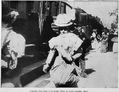 La llegada de un tren a la estación de La Ciotat (primer film público de Louis Lumière) de Unknown artist