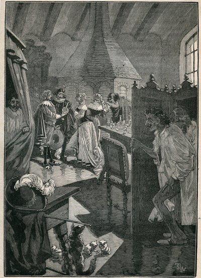 El arte del vidrio: los vidrieros. Grabado de 1885 en “Les arts et metiers illustres” de Adolphe Bitard. de Unknown artist