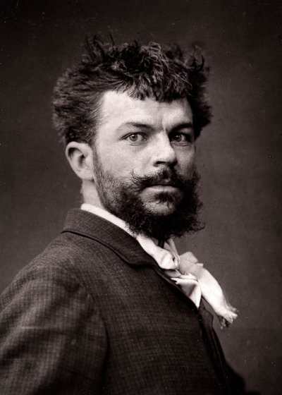 El artista Georges Haquette retratado con motivo del Salón de París en 1883 de Unknown