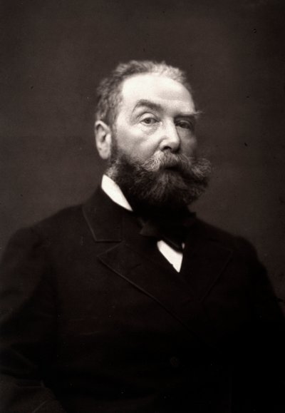 El artista Henri-Julien Dumont fotografiado con motivo del Salón de París de 1881 de Unknown