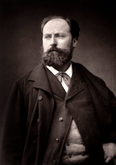 El artista Henri-Paul Motto fotografiado con motivo del Salón de París de 1881 de Unknown