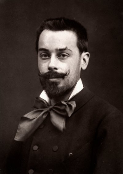 El artista Jean Geoffroy retratado con motivo del Salón de París en 1883 de Unknown