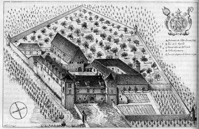 Los edificios de Clos de Vougeot (Cote d