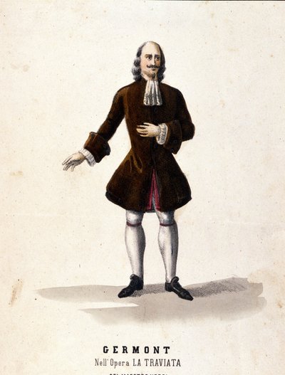 El personaje de Alfredo Germont en “La Traviata” de Giuseppe Verdi de Unknown artist