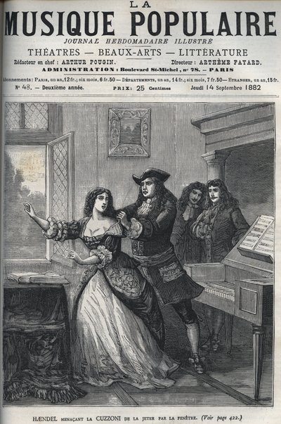 El compositor George Frederick Handel de Unknown artist