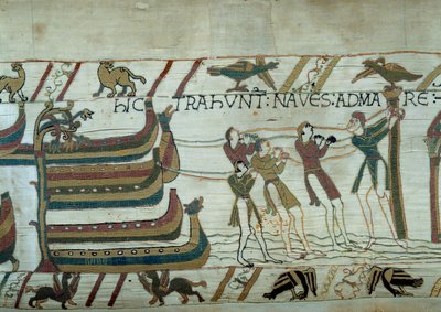 La conquista de Inglaterra por el ejército del Duque de Normandía Guillermo el Conquistador (1027-1087) de Unknown artist